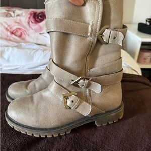 Roxy Tan Combat & Moto Boots